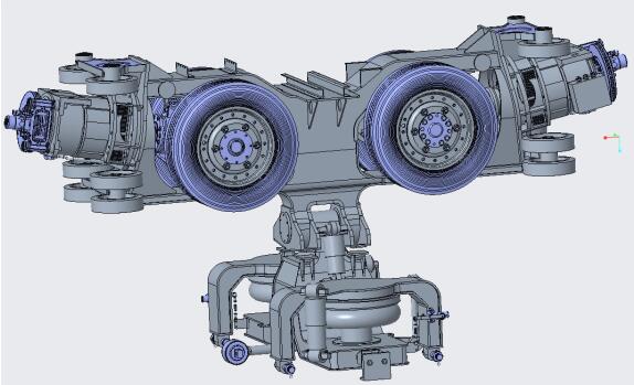 懸掛式軌道車輛轉向架研發應用