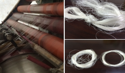 图2新溶剂纺丝系工业化试验线与产品.png